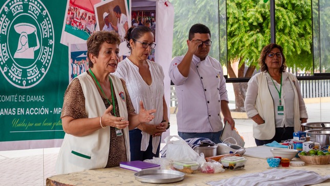 COMITÉ DE DAMAS “CAPULLANAS EN ACCIÓN” REALIZÓ SEGUNDO TALLER DE REPOSTERÍA