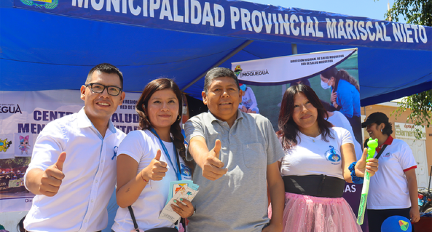 Este sábado 1 de abril se desarrolló la 2da Teaton 2023 MOQUEGUA, por una sociedad más inclusiva en la Plaza de Armas de Moquegua, con el apoyo de la Municipalidad Provincial de Mariscal Nieto hacia la asociación AMAME, que buscó concientizar a la población sobre los trastornos del espectro autista (TEA) y recaudar fondos para la adquisición del Instrumento de referencia para la evaluación y el diagnóstico del trastorno del espectro autista.