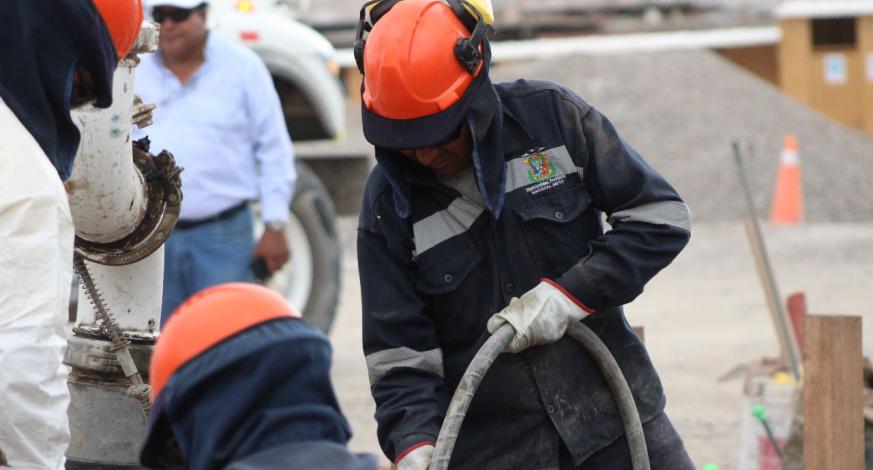 Se realizó el vaciado para almacenamiento de agua de la Plaza Cívica de Chen Chen, dicha acción comprende el proyecto: “Creación de los servicios cívico culturales de la Plaza Cívica del Centro Poblado de Chen Chen”