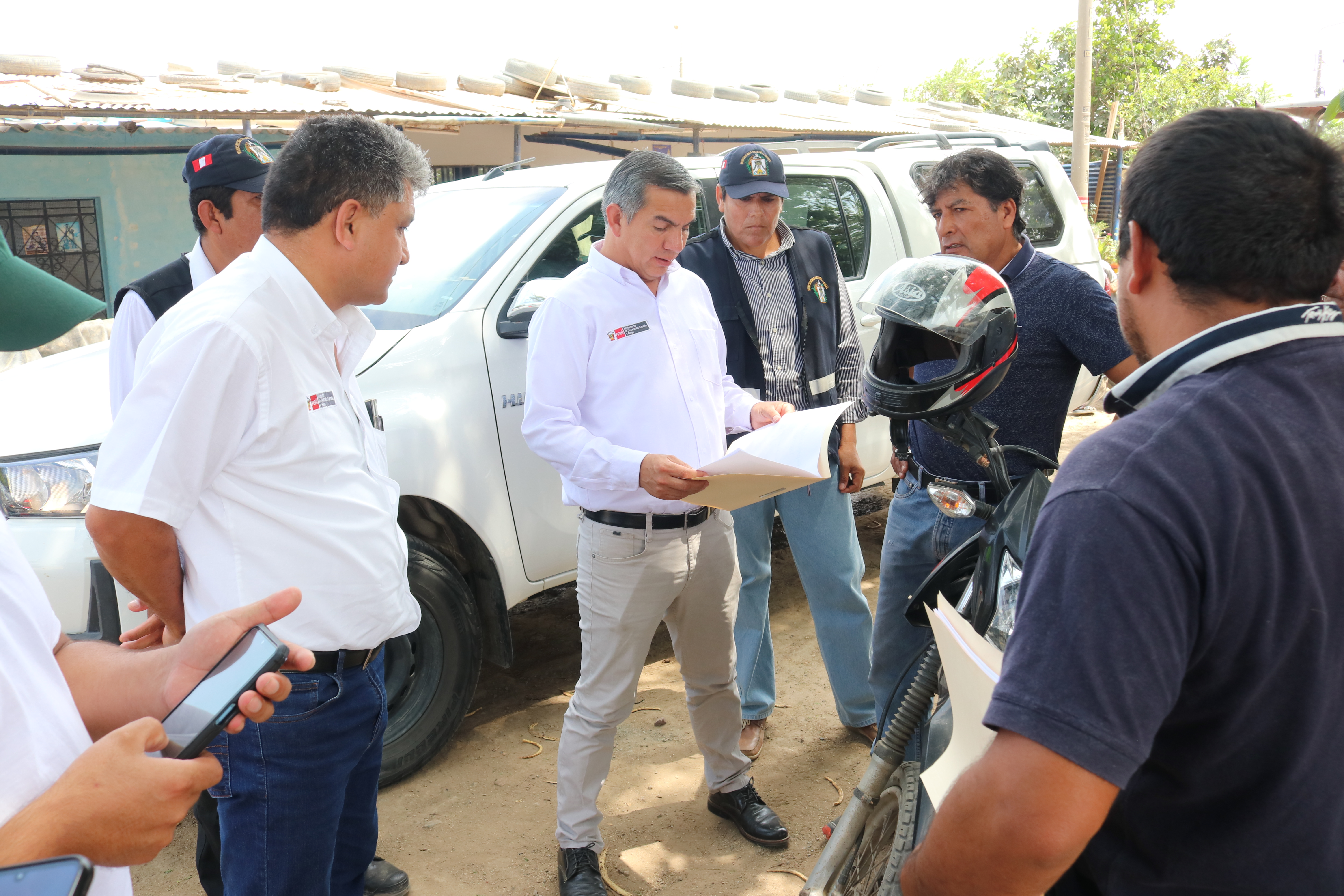 Visita de Viceministro Lagunas