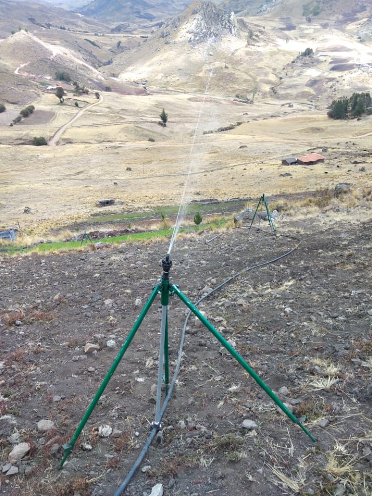 Reinicia obra de riego tecnificado en Otuzco para el beneficio de 205 familias agricultoras
