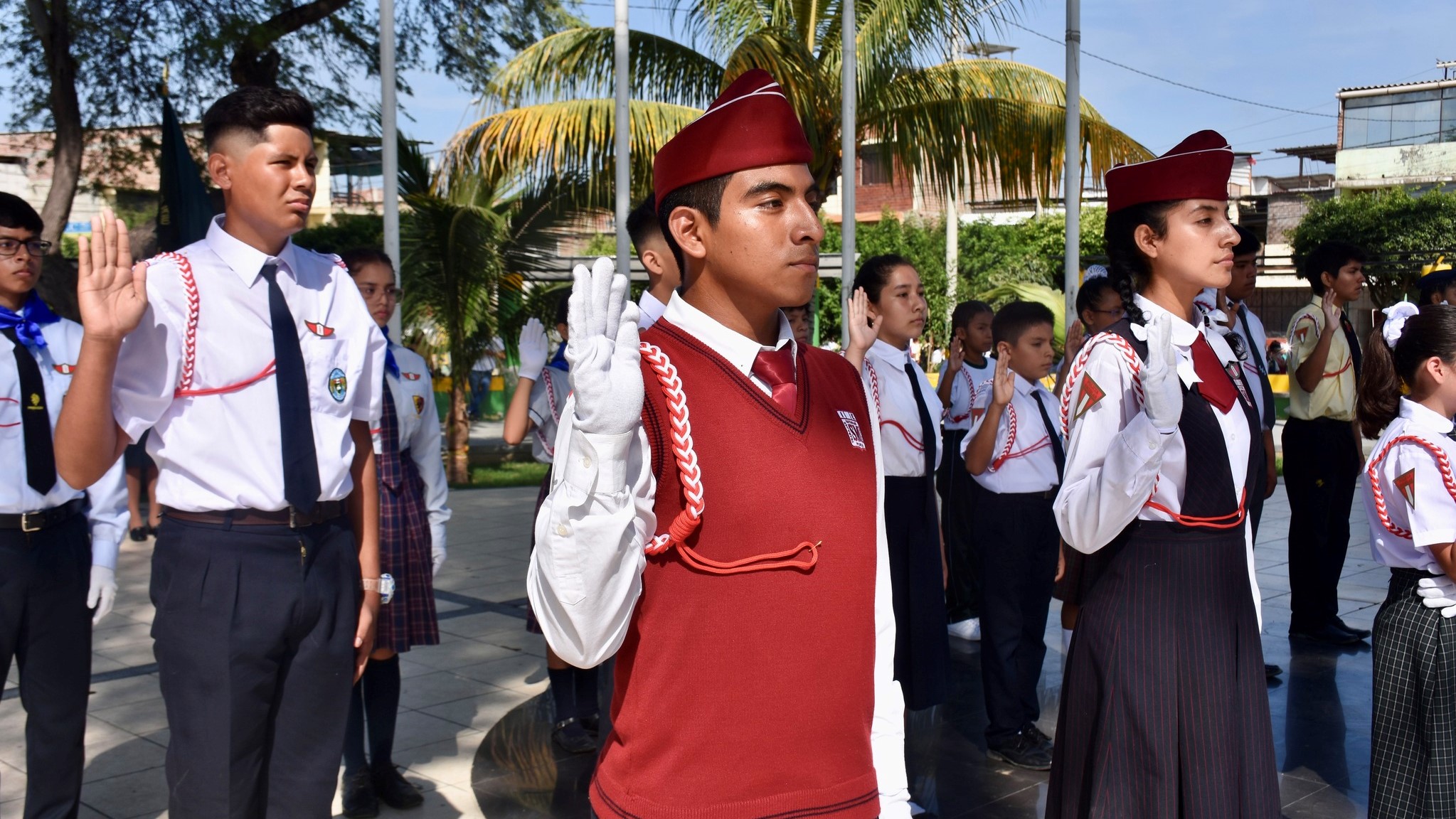 Juramentación a policías escolares de la Región Piura