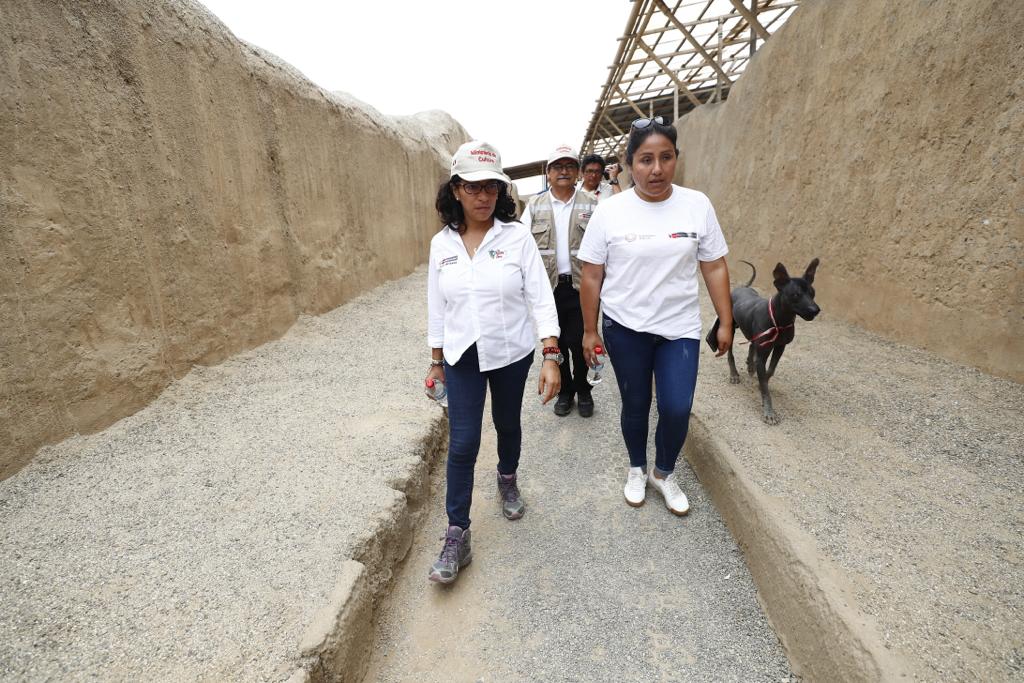 Trujillo: Ministra de Cultura supervisó los trabajos de protección y cuidado del Complejo Arqueológico Chan Chan y el Museo de Sitio
