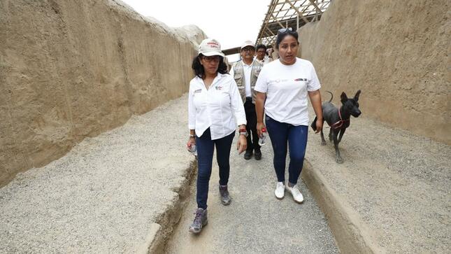 Trujillo: Ministra de Cultura supervisó los trabajos de protección y cuidado del Complejo Arqueológico Chan Chan y el Museo de Sitio