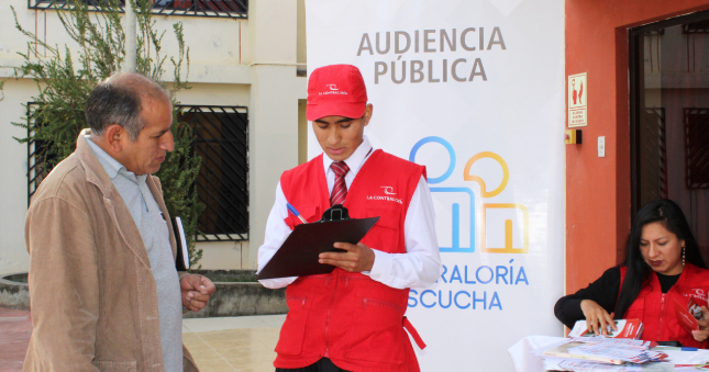 Como parte del fortalecimiento del control social, la Contraloría General convoca a los ciudadanos y la sociedad civil organizada de los distritos de la provincia de Huancavelica, a participar de la audiencia pública presencial “La Contraloría te escucha” que se realizará el 24 de mayo de 2023.