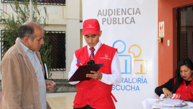 Como parte del fortalecimiento del control social, la Contraloría General convoca a los ciudadanos y la sociedad civil organizada de los distritos de la provincia de Huancavelica, a participar de la audiencia pública presencial “La Contraloría te escucha” que se realizará el 24 de mayo de 2023.