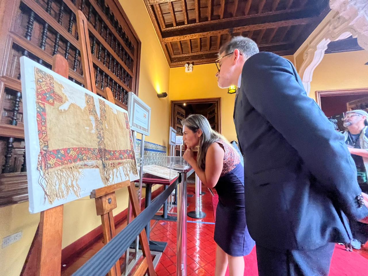 Ministerio de Cultura recibió 36 bienes culturales repatriados de Estados Unidos