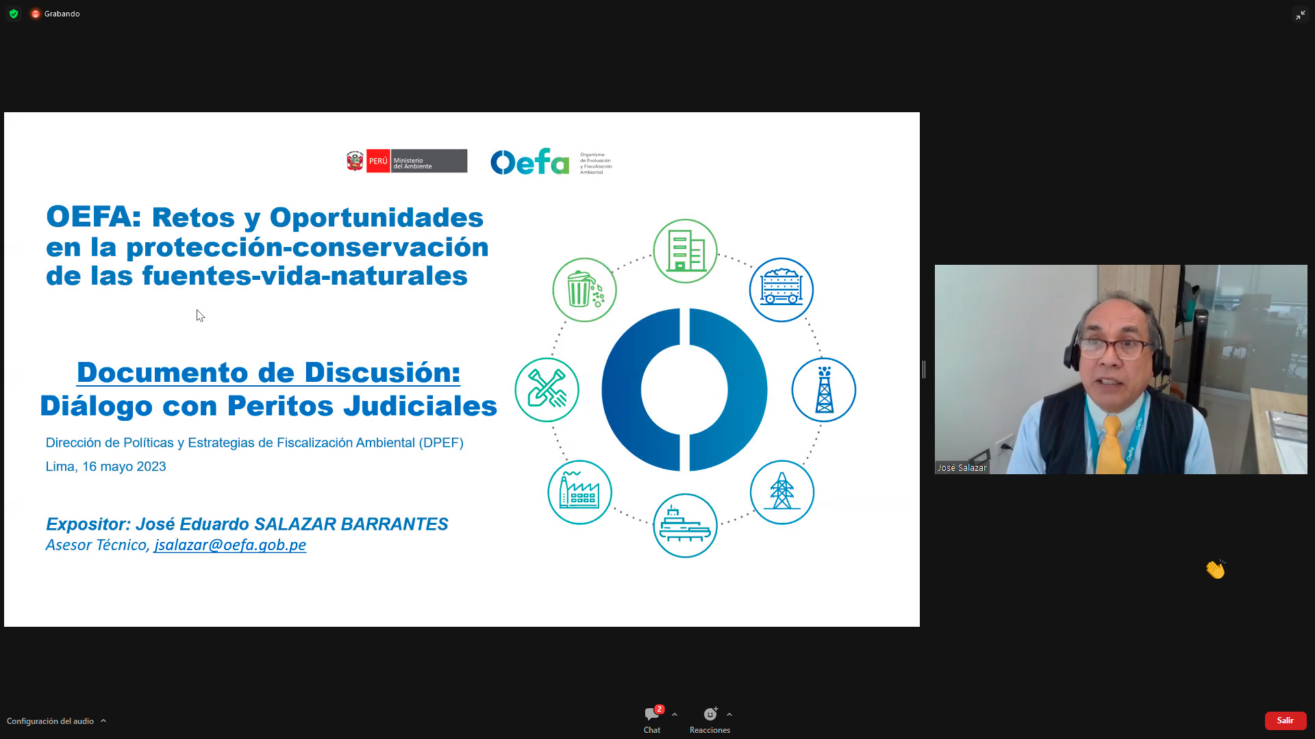 OEFA inicia ciclo de conferencias sobre fiscalización y peritaje ambiental dirigido a más de 120 peritos a nivel nacional