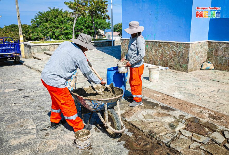 Trabajo que ha iniciado en las inmediaciones de la Parroquia Inmaculada Concepción y las inmediaciones de la Plaza Grau como parte del programa de conservación del Centro Histórico.