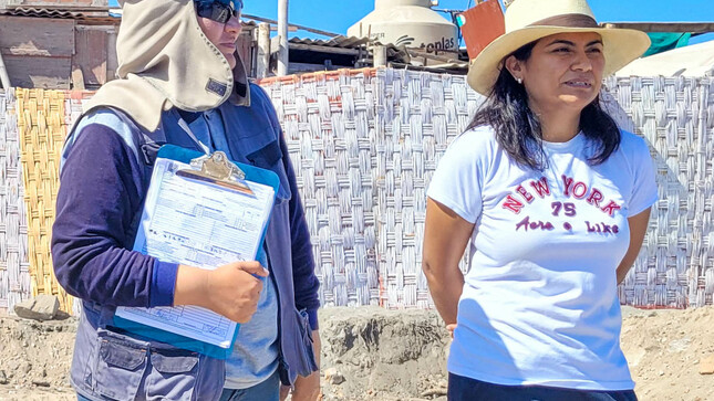 La Ing. Diana Sosiree Aspilcueta Cáceres, alcaldesa de Mejía supervisó los avances de la segunda etapa de la obra “Mejoramiento del Servicio de Transitabilidad Vehicular y Peatonal de la Urb. José Carlos Mariátegui”
