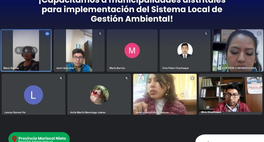 La asistencia técnica fue dictada por el Ministerio del Ambiente en coordinación con la Municipalidad Provincial Mariscal Nieto, a través de la Sub Gerencia de Gestión del Medio Ambiente; en dicha reunión participaron representantes de las Municipalidades distritales de San Antonio, Samegua, Torata, Carumas y San Cristóbal.
