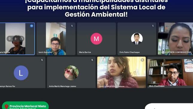 La asistencia técnica fue dictada por el Ministerio del Ambiente en coordinación con la Municipalidad Provincial Mariscal Nieto, a través de la Sub Gerencia de Gestión del Medio Ambiente; en dicha reunión participaron representantes de las Municipalidades distritales de San Antonio, Samegua, Torata, Carumas y San Cristóbal.