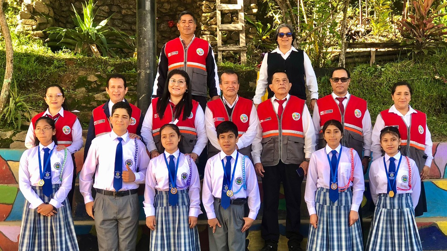 Juramentación de brigadas y monitores escolares de Canchaque