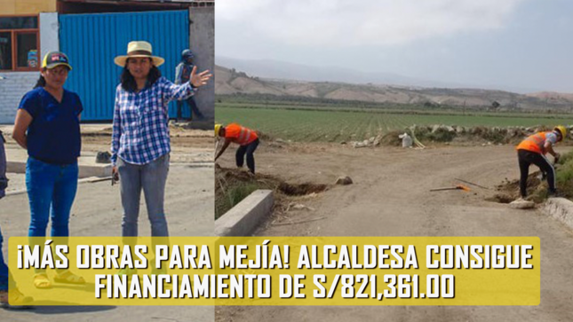 La Ing. Sosiree Aspilcueta Cáceres y regidores lograron recuperar el presupuesto de S/.821,361.00, destinados para la ejecución de la obra Renovación de puente; en el lateral 12 del distrito de Mejía.