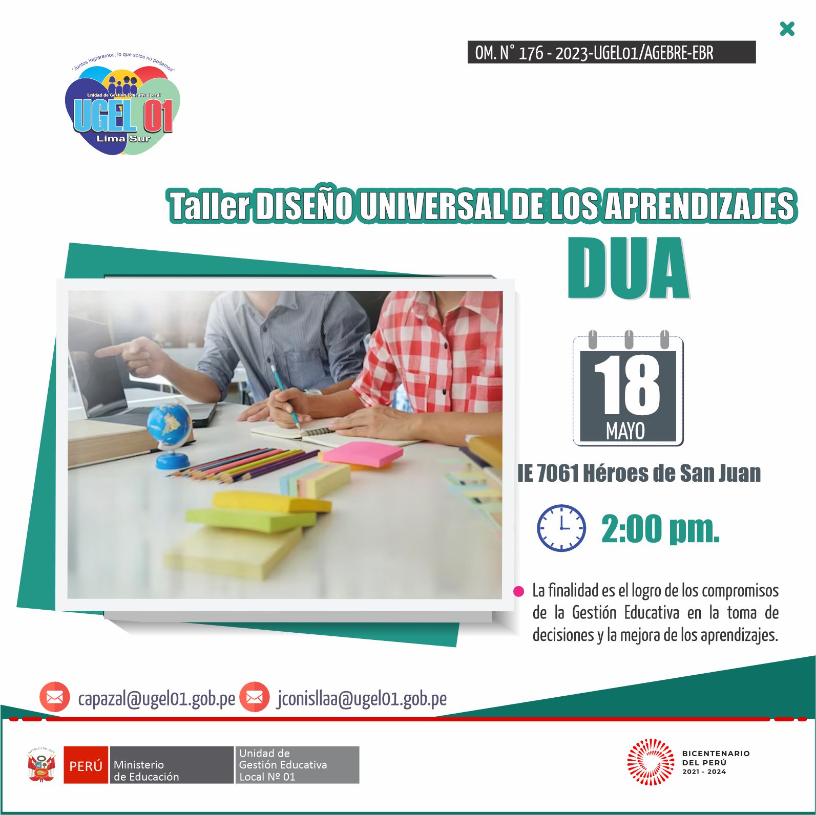 Taller DISEÑO UNIVERSAL DE LOS APRENDIZAJES – DUA
