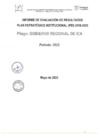 Vista preliminar de documento Informe Evaluación de Resultados PEI-POI 2022 - 1