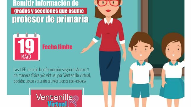 Remitir información de grados y secciones que asume profesor de primaria 