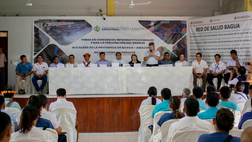 Amazonas: GORE firma convenio interinstitucional con municipalidades de Bagua para la prevención del dengue