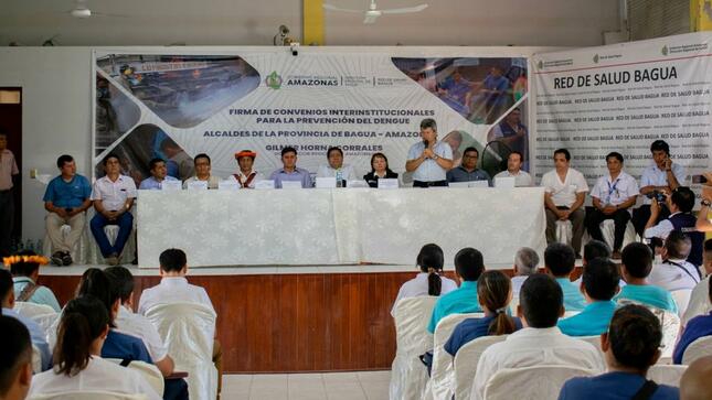 Amazonas: GORE firma convenio interinstitucional con municipalidades de Bagua para la prevención del dengue