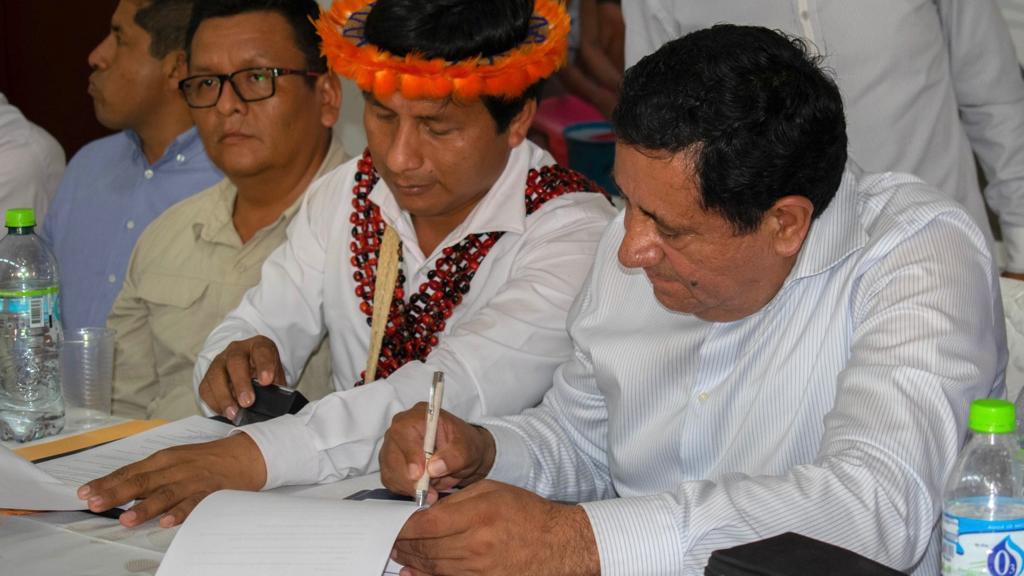 Amazonas: GORE firma convenio interinstitucional con municipalidades de Bagua para la prevención del dengue