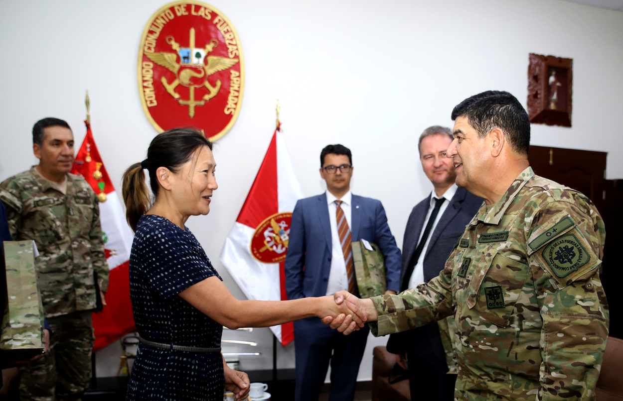 Delegación del Comité Internacional de la Cruz Roja visita al CCFFAA