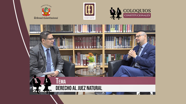Experto en derecho constitucional, Luis Petit Guerra es entrevistado en Coloquios Constitucionales del CEC del TC