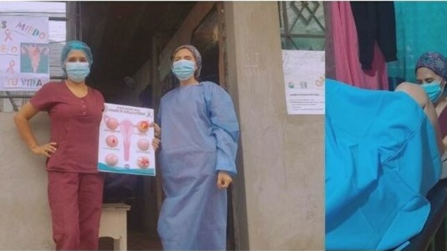Foto de la Campaña preventiva del cáncer de cuello uterino 