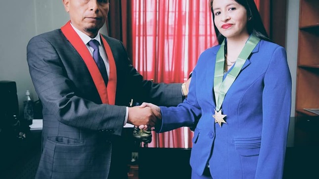 Jefe de la Odecma Cusco tomó juramento a flamante representante de la Sociedad Civil