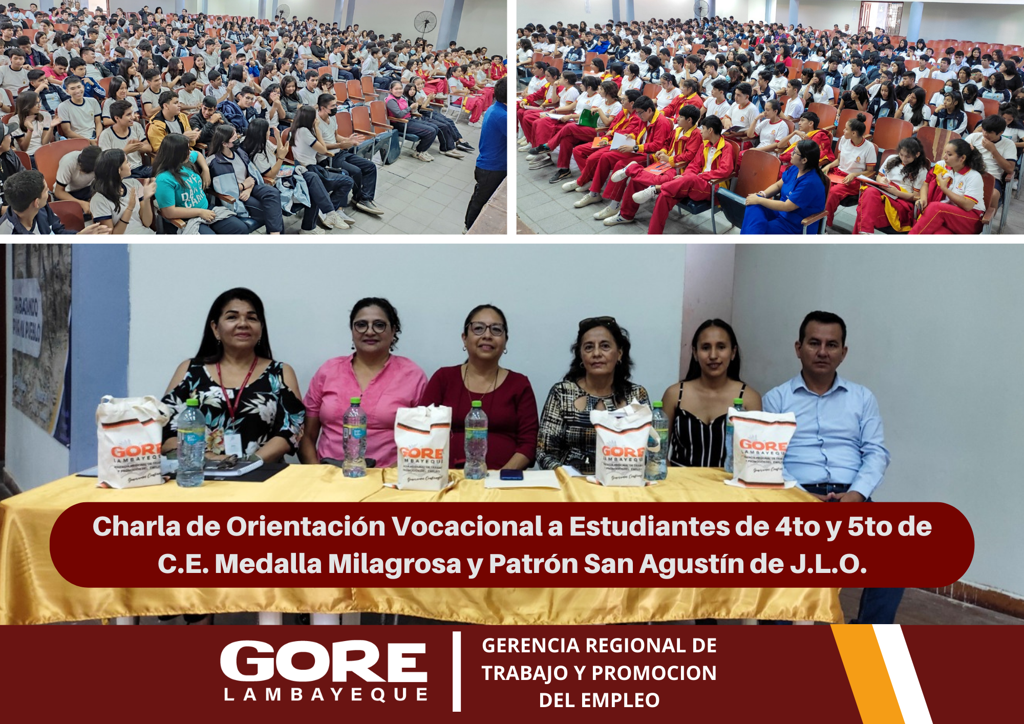 fotos de la charla a estudiantes