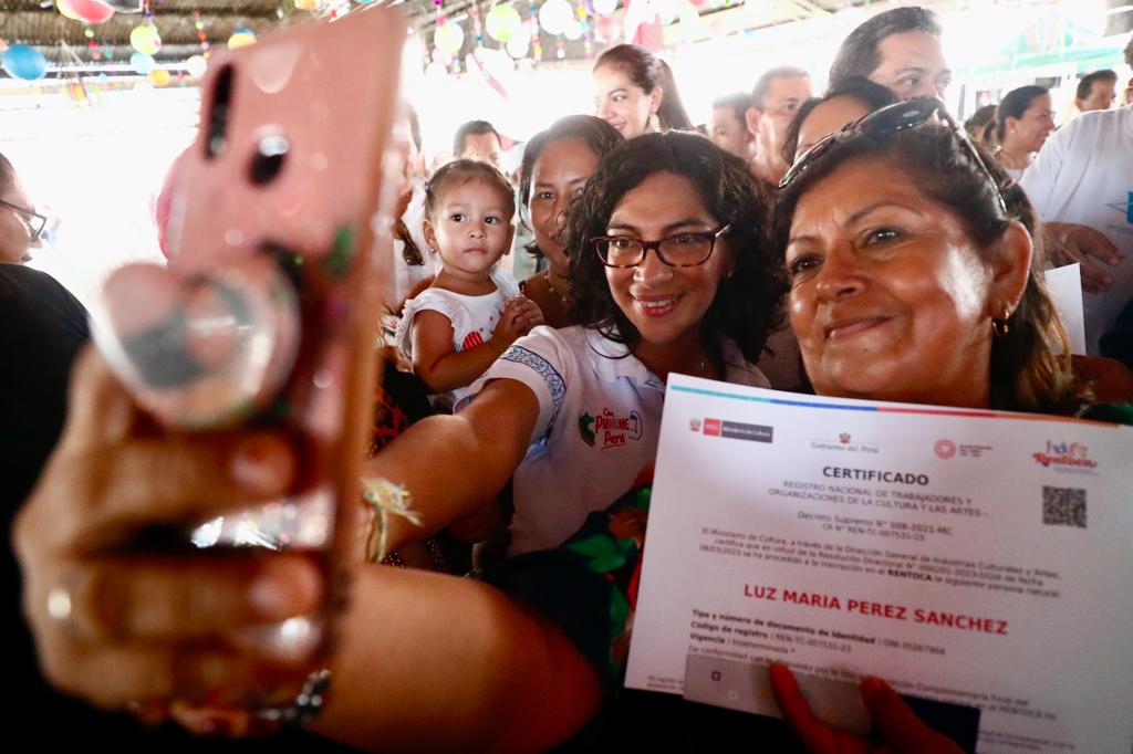 Ministra de Cultura anunció las convocatorias de Estímulos Económicos para la Cultura 2023 desde Loreto