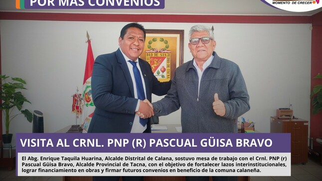 Visita al Crnl. PNP (r) Pascual Güisa Bravo