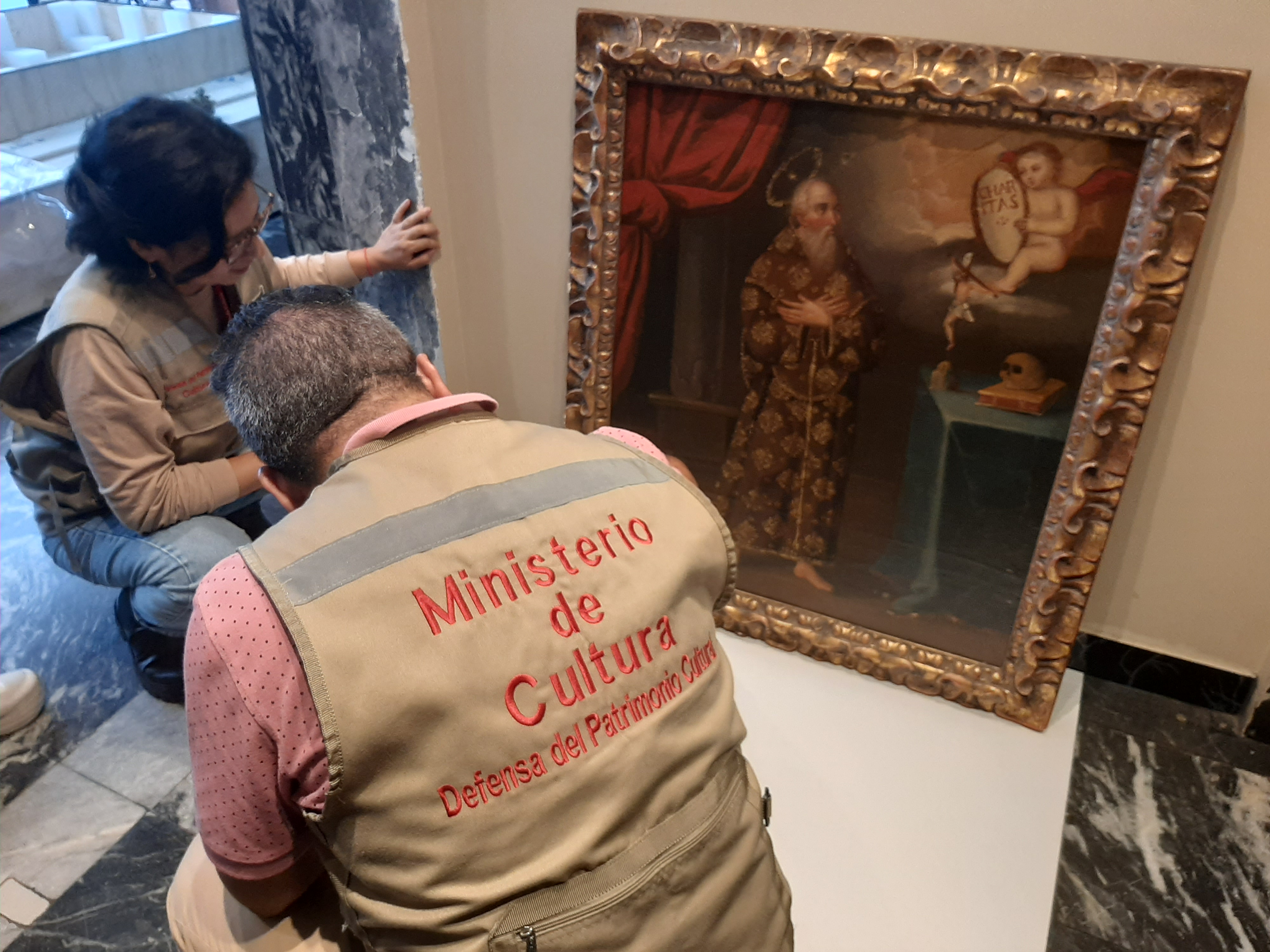 Ministerio de Cultura verificó la repatriación de tres pinturas virreinales recuperadas con el apoyo del FBI de Estados Unidos