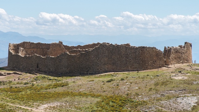 Foto panorámica del edificio A de Marcahuamachuco