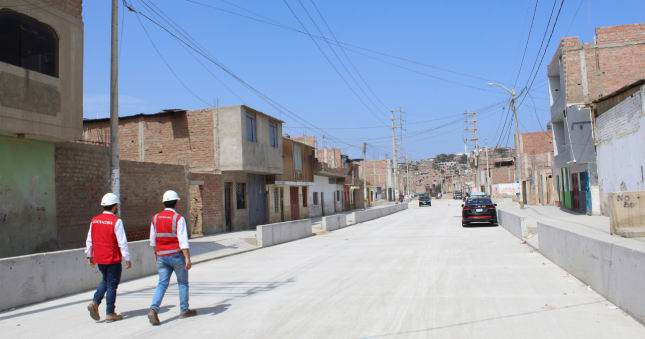 Contraloría alerta que contratista no respeta expediente técnico para reconstrucción de calles afectadas por huayco en el distrito de El Porvenir