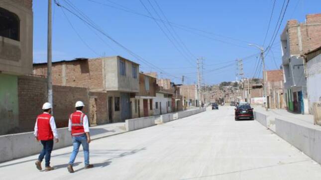 Contraloría alerta que contratista no respeta expediente técnico para reconstrucción de calles afectadas por huayco en el distrito de El Porvenir
