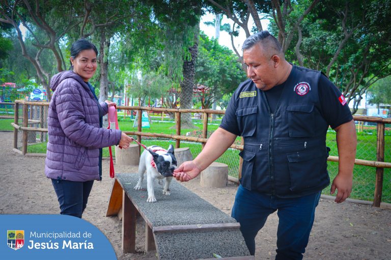 Se realizó una demostración de adiestramiento canino en la nueva zona agility del 📍 Parque Habich. Además instruimos a nuestros vecinos sobre la correcta alimentación, cuidado e higiene que deben seguir los perritos y gatitos en el hogar 🏠 y sobre la importancia recoger sus excretas 💩 cuando los saquen a pasear.