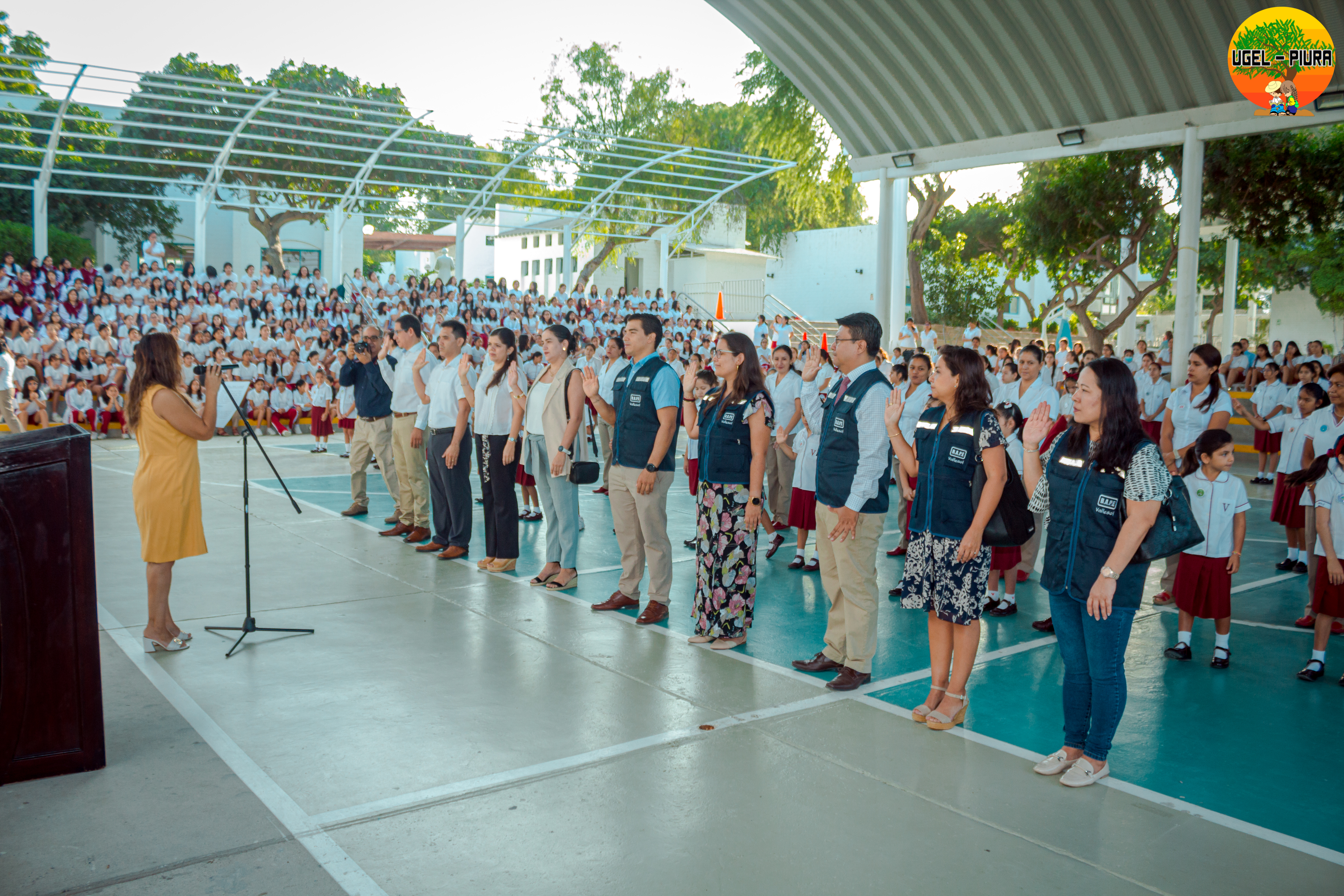 Juramentación de las brigadas escolares, monitores y BAPES del Colegio Vallesol