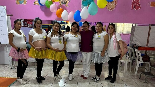 Foto de gestantes en IV congreso de gestantes