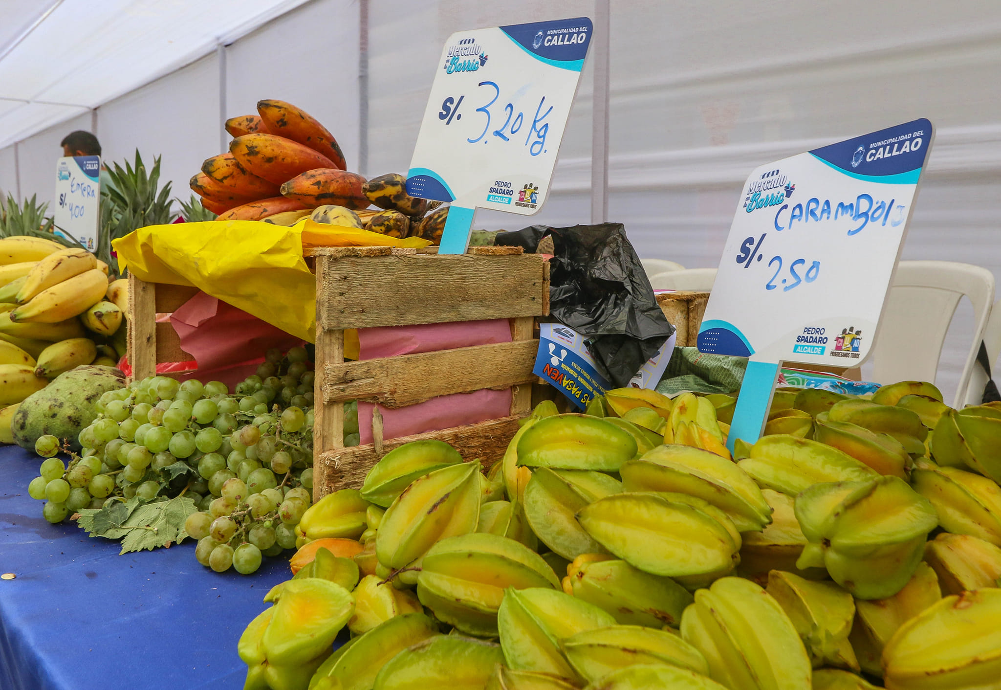 Una gran variedad de alimentos de calidad fueron llevados la Urb. Santa Rosa.