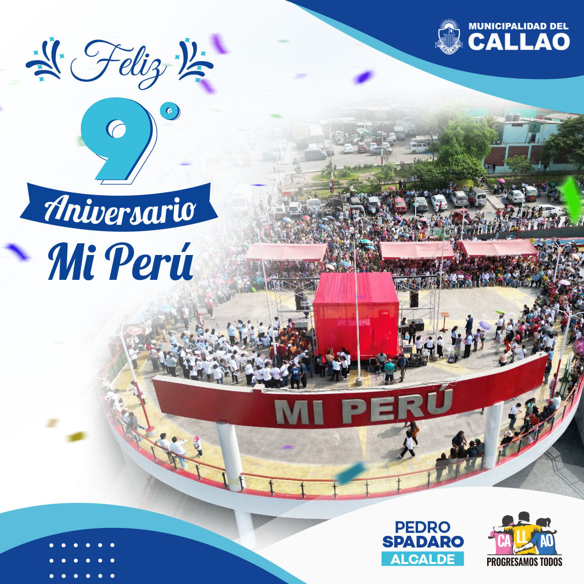 Un afectuoso saludo a este distrito lleno de personas pujantes que han demostrado trabajar conjuntamente por un futuro mejor.