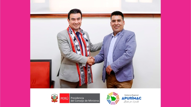 Gobernador Percy Godoy anunció acuerdo con viceministro de gobernanza territorial de la PCM para impulsar economía familiar