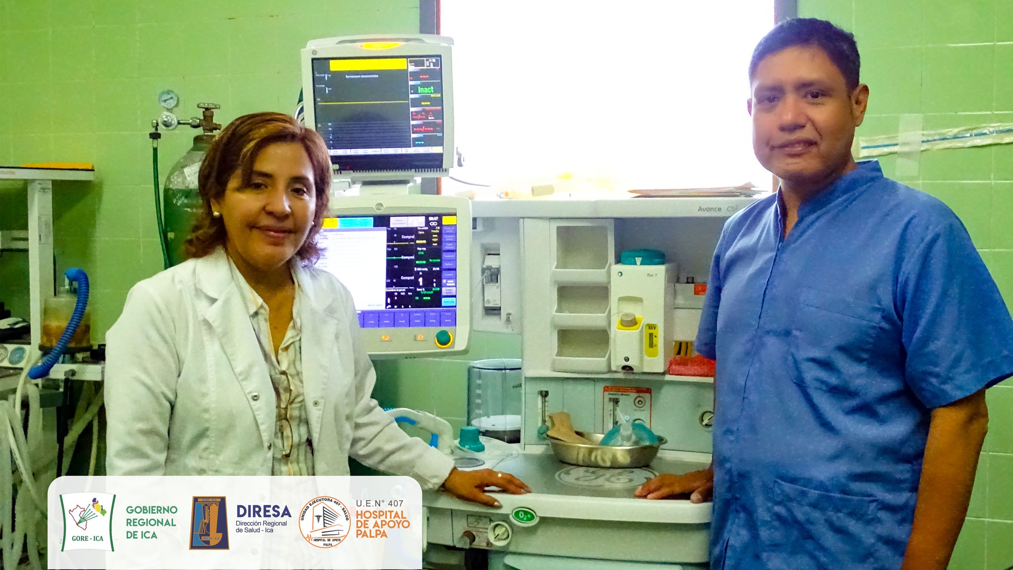 La directora ejecutiva M.C. Ofelia Aguirre Romero anunció la incorporación de un nuevo médico anestesiólogo Dr. Marcos Galindo Espino, que refuerza al equipo de salud del Hospital de Apoyo Palpa.