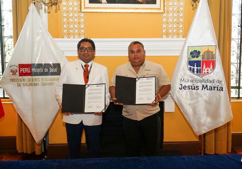 Foto 1 de Municipalidad de Jesús María y Diris Lima Centro suscriben convenio para la implementación de nueva Farmadiris