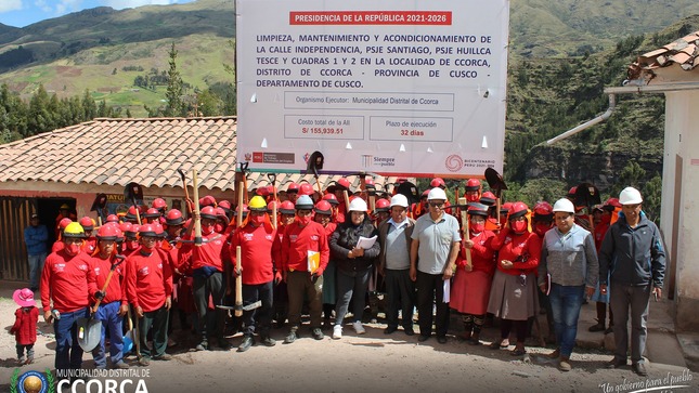 Inició trabajo de LURAWI PERÚ en el distrito de Ccorca