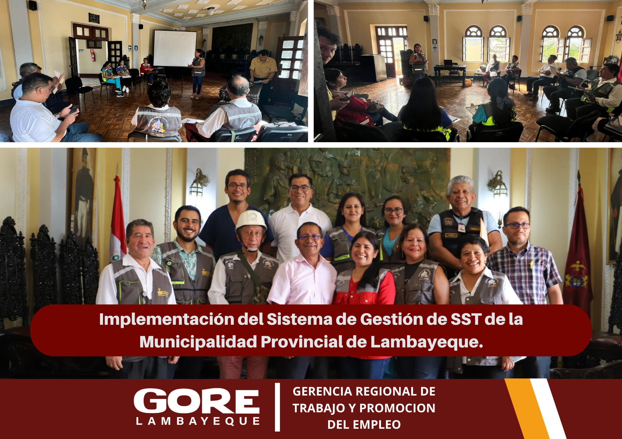 afiche de fotos de la asistencia técnica