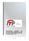Vista preliminar de documento Anexo REGLAMENTO INTERNO DE  LOS/LAS SERVIDORES/AS CIVILES  DEL INSTITUTO TECNOLÓGICO DE  LA PRODUCCIÓN – ITP