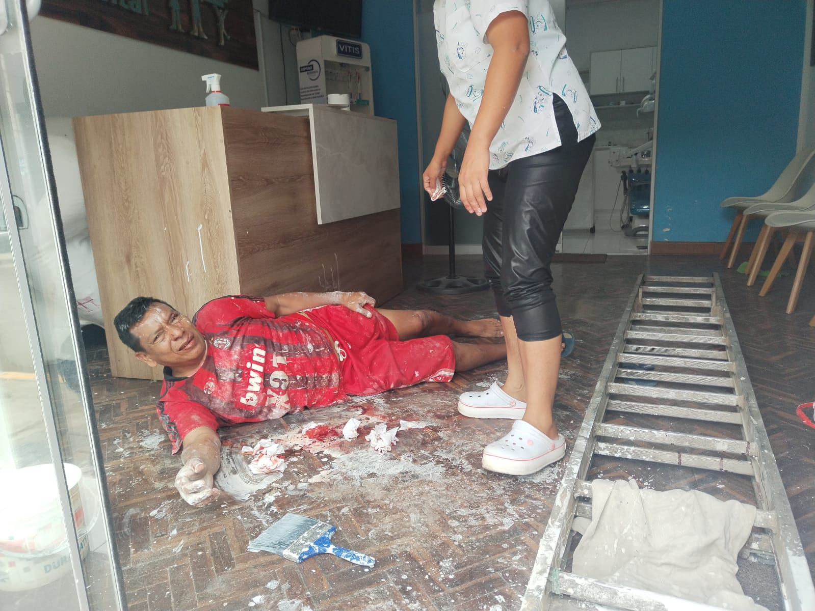 SERENAZGO EVACUÓ A ACCIDENTADO AL NOSOCOMIO