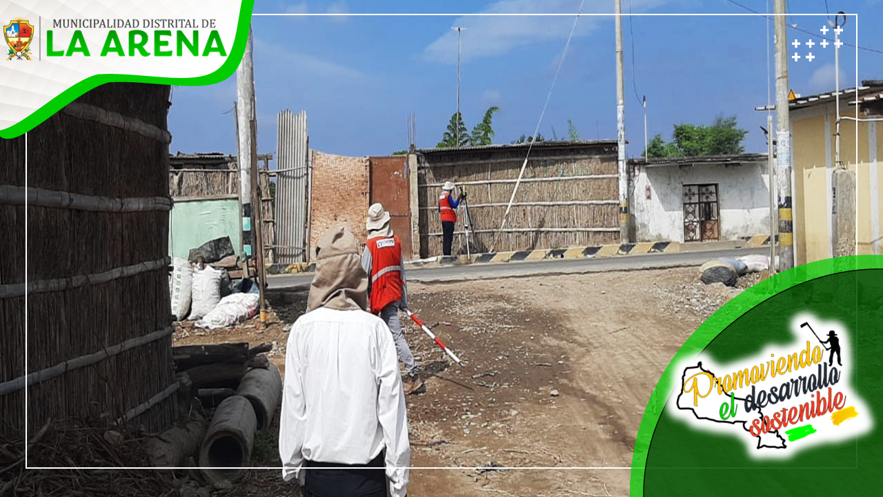 Ejecución de trabajos de levantamiento topográfico en el caserío alto de los Mechatos