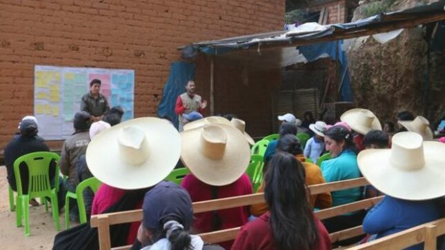 Servidores de la unidad ejecutora realizando un taller sobre participación ciudadana 