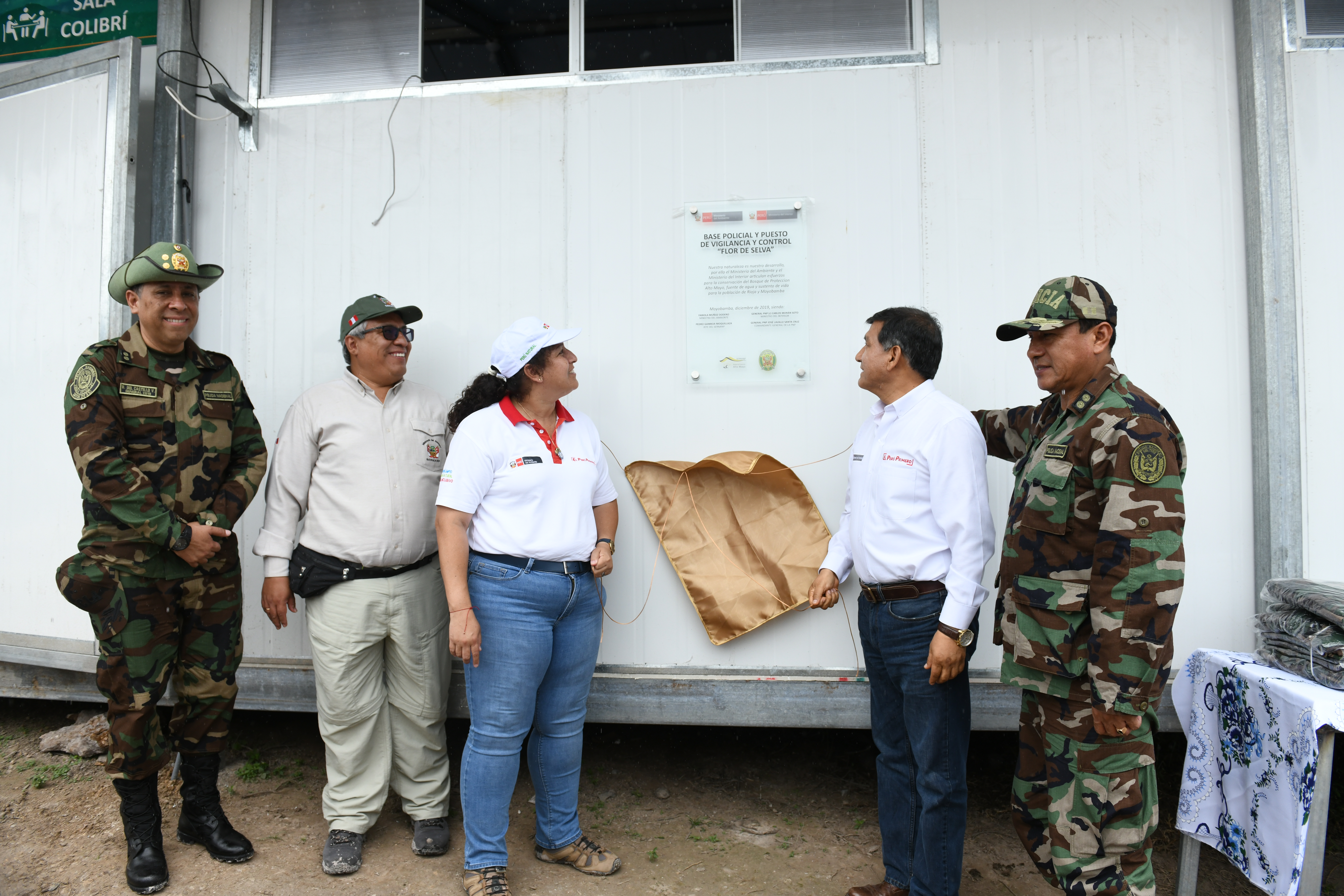 Inauguran nuevo puesto de vigilancia policial en Bosque de Protección Alto Mayo.